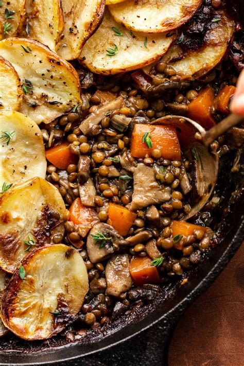 Vegan Hotpot With Lentils And Mushrooms Lazy Cat Kitchen Recipe