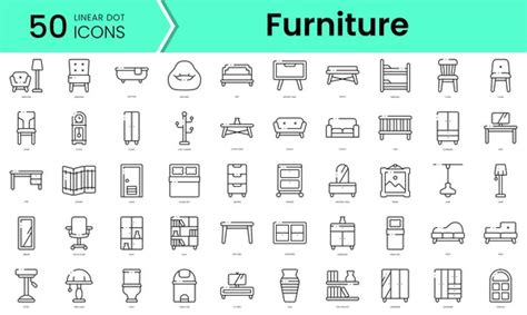 Set Cleaning Icons Line Art Style Icons Bundle Vector Illustration