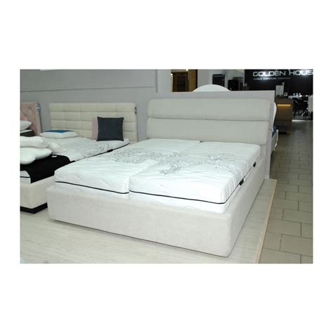 Кровать AtriaDesign Omega 30 Comfort с нишей для белья 140x190 светло ...