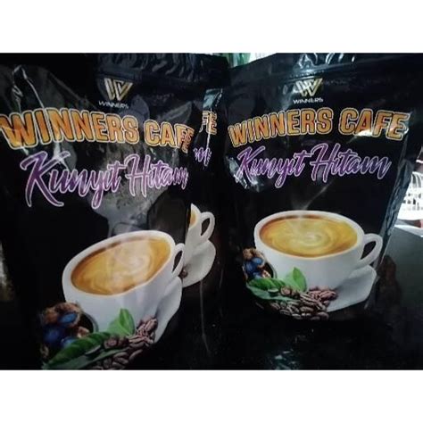 Kopi Kunyit Hitam Winners Cafe Sachet Pek Shopee Malaysia