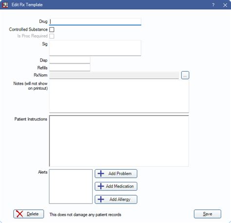 Open Dental Software Rx Prescriptions List