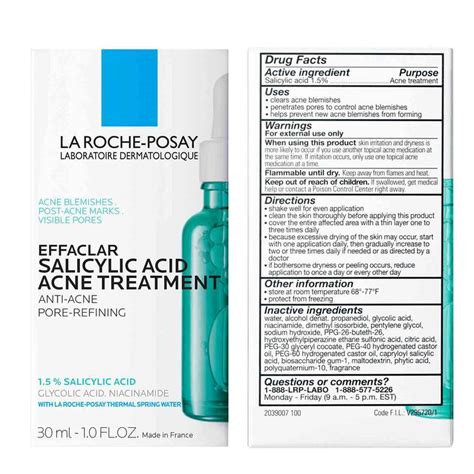 Effaclar Serum Acne Treatment Serum La Roche Posay