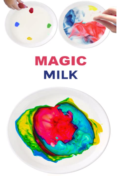 Rainbow Milk Experiment | Rainbow milk, Rainbow experiment, Science experiments for preschoolers