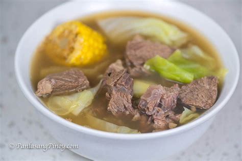 Nilagang Baka Ala Bulalo Is A Type Of Filipino Beef Soup Wherein Chunks