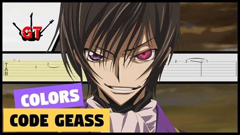 Guitar Tab Colors Code Geass Opening 1 Youtube