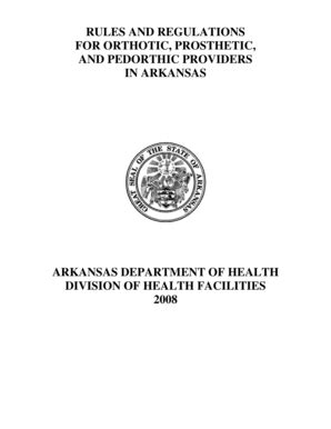 Fillable Online Sos Arkansas For Orthotic Prosthetic Sos Arkansas