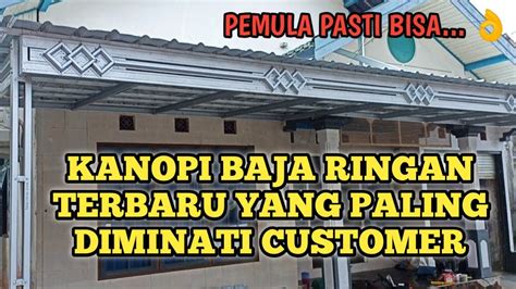 CARA MEMBUAT KANOPI BAJA RINGAN MOTIF TERBARU 3 KETUPAT YouTube