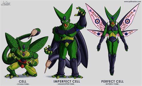 Character Design - Cell All Forms by The-Quill-Warrior : r/dbz