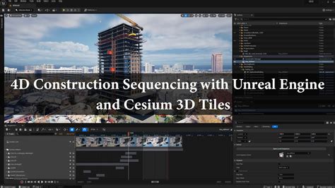 4d Construction Sequencing Using Blender Unreal Engine 5 And Cesium 3d Tiles Youtube