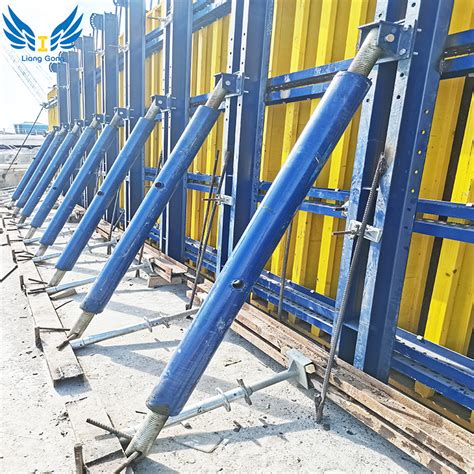 Adjustable Formwork Steel Props For Construction Shoring System Push