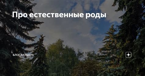 Про естественные роды | Блог акушера | Дзен