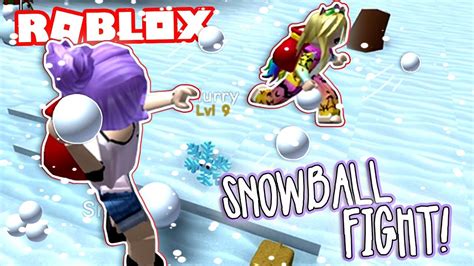 SNOWBALL FIGHT Roblox Snowman Simulator YouTube