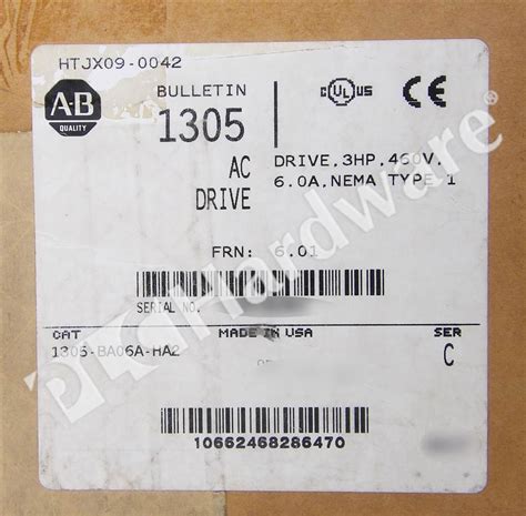 Plc Hardware Allen Bradley Ba A Ha Variable Speed Drive