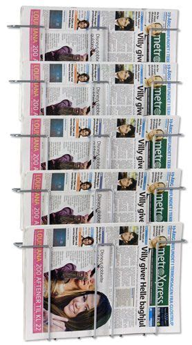 Brochureholder Newspaper T V G B X H Cm Silver Globifix