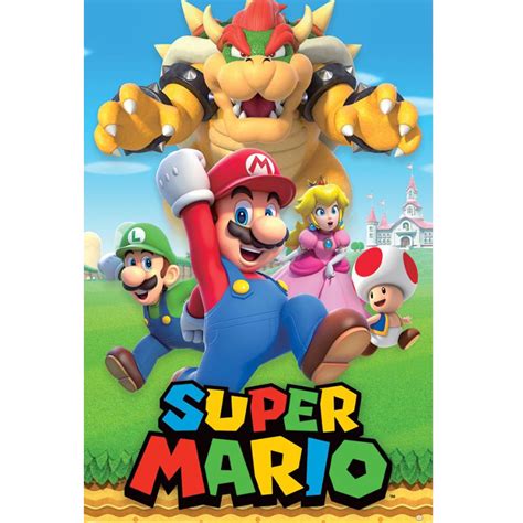 Nintendo Super Mario Characters Poster ZiNG EB Games New Zealand