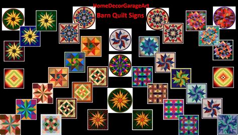 Barn Quilt Sixteen Point Star Colorful Square Metal Sign With Etsy