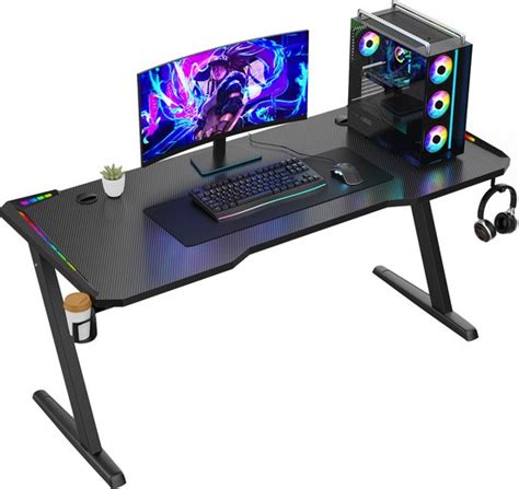 Avalo Gaming Bureau X X Cm Game Desk Met Led Verlichting