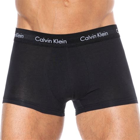 Calvin Klein 3 Pack Cotton Stretch Trunks Black Color Waistband