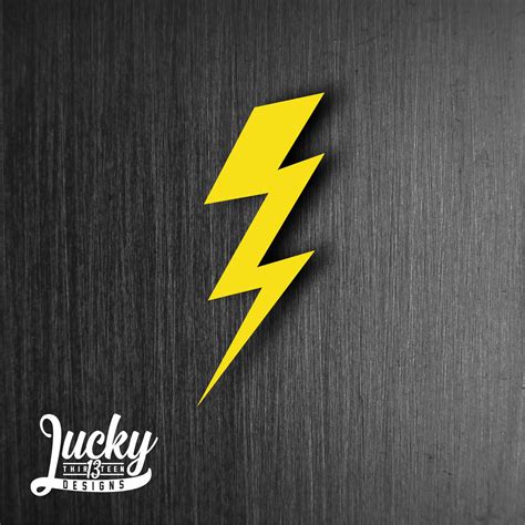 Lightning Bolt Vinyl Decal Etsy