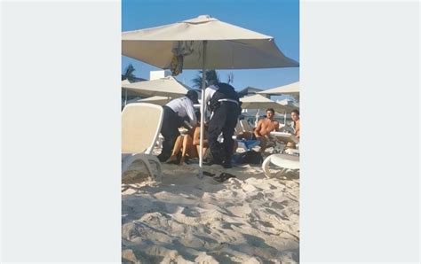 Video Así Fue La Agresión De Policías De Beristain A Turistas En Playa