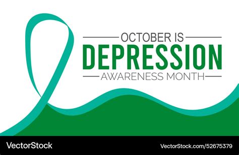 Depression Awareness Month Royalty Free Vector Image