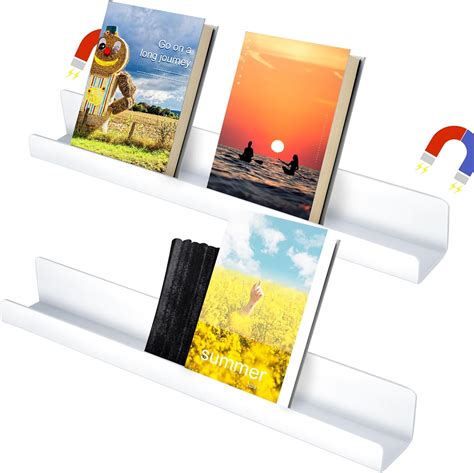 Boxob Pcs Magnetic Book Shelf Whiteboard Magnetic Bookshelf Magnetic