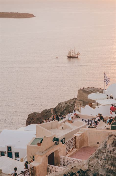 oia sunset view - Sea of Blush