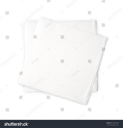 Paper Napkin On White Background Stock Photo 105635480 Shutterstock