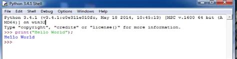 Python Hello World Program