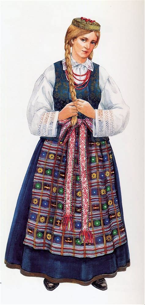 A Lithuanian folk costume. Vilnius, Estonia, Popular Costumes, Baltic ...