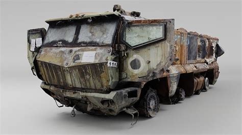 Destroyed Russian Kamaz Typhoon K Mrap Vehicle D Model Cgtrader