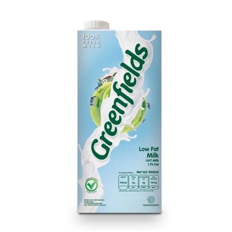 Jual Greenfields Low Fat Fresh Milk Susu Segar Rendah Gula Kotak