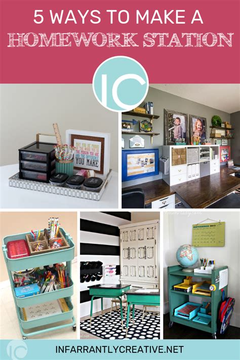 5 Ways To Make A Homework Station Infarrantly Creative