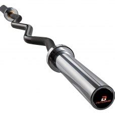 Olympic Curl Bar 56 Inch EZ Curl Barbell 500 LB Weight Capacity