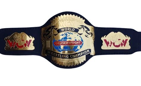 WCW Cruiserweight Wrestling Championship Replica Title Belt