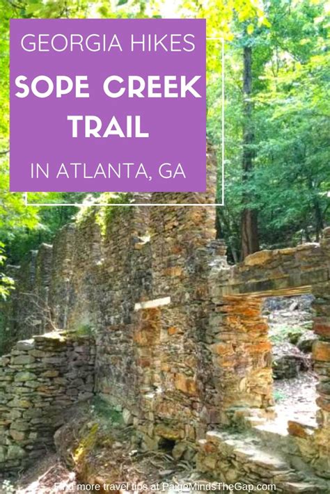 Georgia Hikes: Sope Creek Trail | Hiking in georgia, Hiking ...