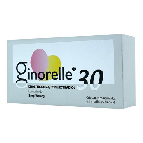 Ginorelle 30 3mg 30mcg C 28 Comprimidos Farmavita