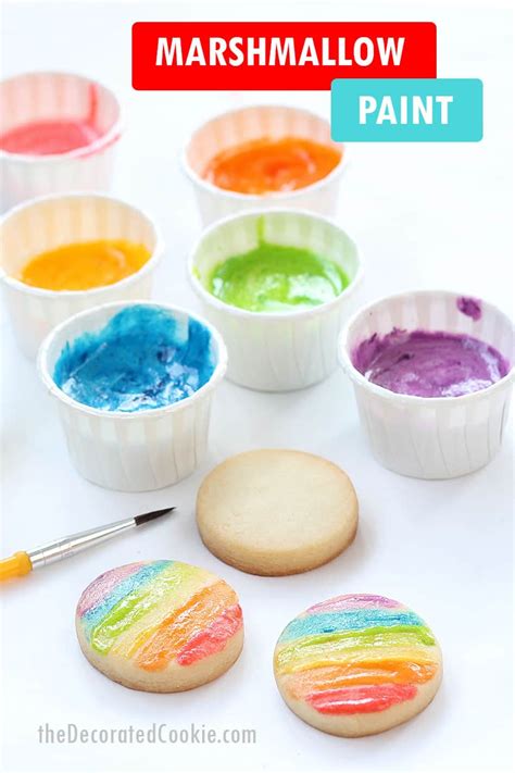 MARSHMALLOW PAINT: Kid-friendly cookie decorating! VIDEO