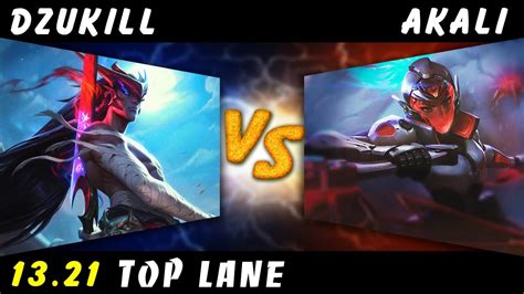 Dzukill Yone Vs Akali Top Patch 13 21 Yone Gameplay Youtube