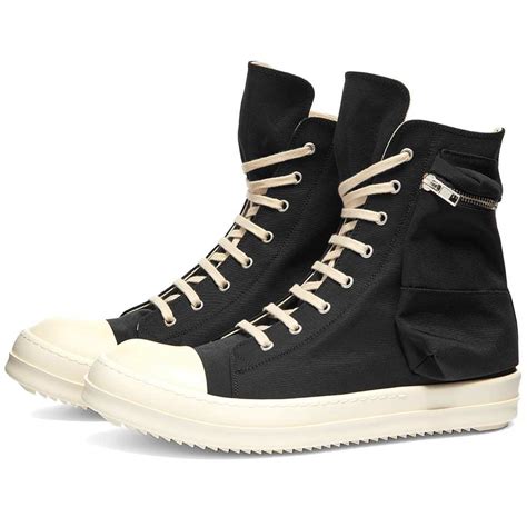 Rick Owens DRKSHDW Cargo Cotton Nylon Hi Sneaker Rick Owens