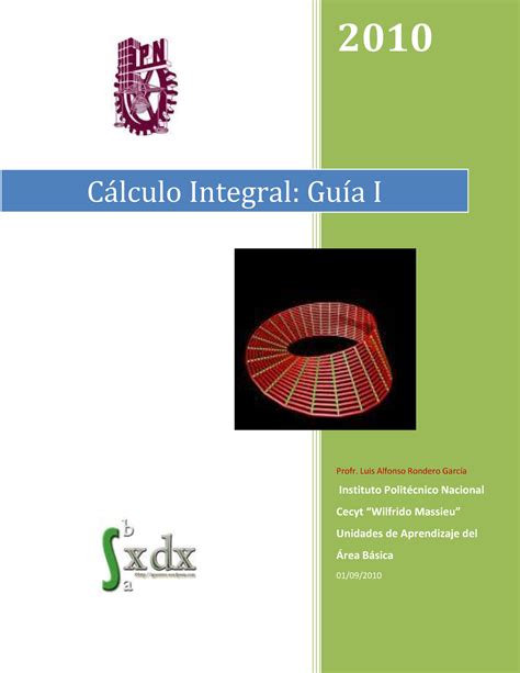 Cal Culo Integral Saddasdfsd Profr Luis Alfonso Rondero