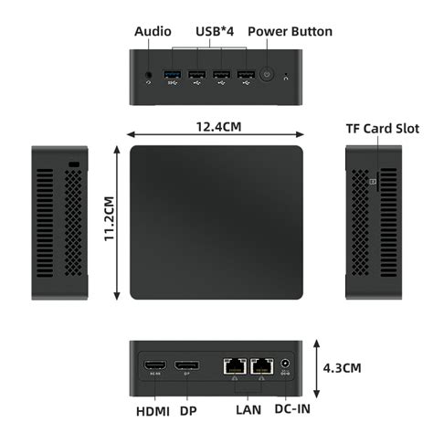 Intel Nuc 12th Alder Lake N100 Htpc Nettop 8g Ddr5 M.2 256gb Ssd 7265 ...