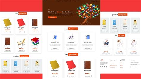 Create A Responsive Online Book Website Design Using Html Css Step By