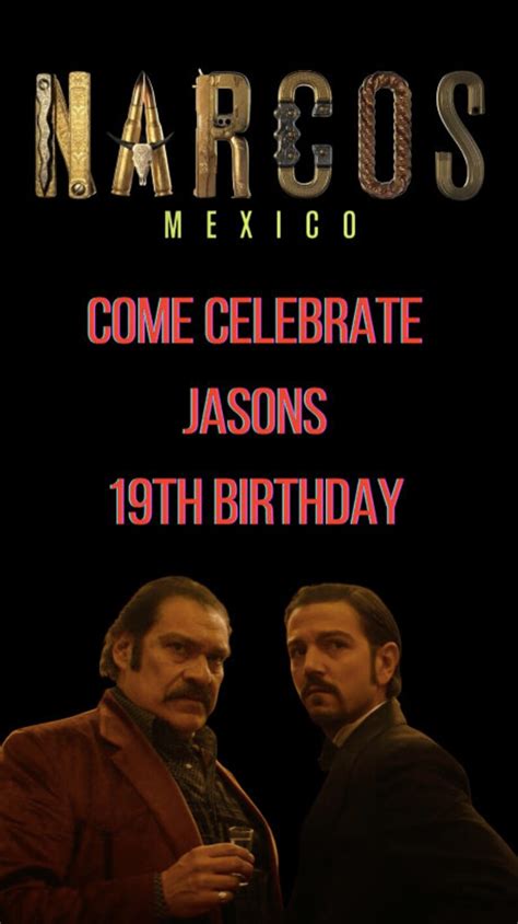 Personalized Narcos Themed Birthday Party Video Invitation Etsy