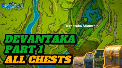 All Chests In Devantaka Mountain Part Guide Genshin Impact Youtube