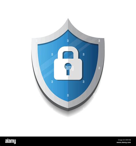 Lock On Shield Icon Protection And Security Concept Stock Vector Image And Art Alamy