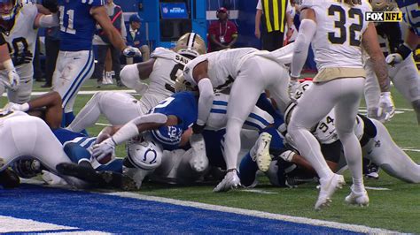 Indianapolis Colts Running Back Zack Moss Goes Over The Top For Td