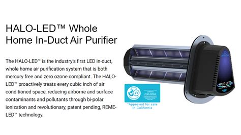 Rgf Reme Halo Led Whole Home In Duct Air Purifier System Reme Led