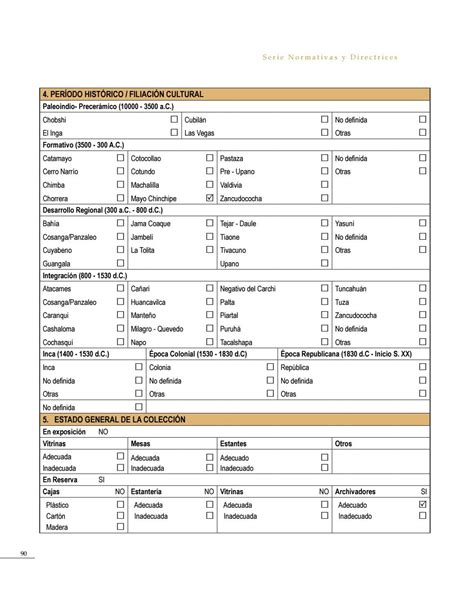 Instructivo Para Fichas De Registro E Inventario De Bienes