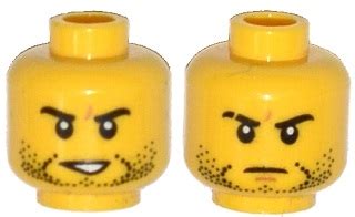 Bricker Part LEGO 3626cpb1150 Minifig Head Dual Sided Beard